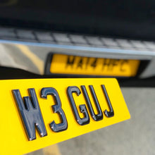 Load image into Gallery viewer, 4D BLACK + GEL | 4D Number Plates - Mod My Plates