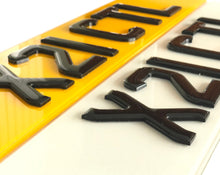 Load image into Gallery viewer, 4D BLACK + GEL | 4D Number Plates - Mod My Plates
