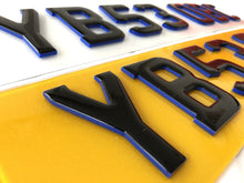 Load image into Gallery viewer, *NEW* 4D BLUE + GEL | 4D Number Plates - Mod My Plates