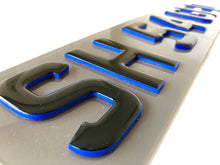 Load image into Gallery viewer, *NEW* 4D BLUE + GEL | 4D Number Plates - Mod My Plates
