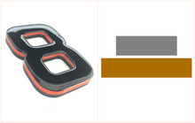 Load image into Gallery viewer, *NEW* 4D ROULETTE (LAVA & JET BLACK) | 4D Number Plates - Mod My Plates