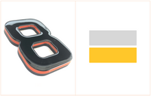 Load image into Gallery viewer, *NEW* 4D ROULETTE (LAVA & JET BLACK) | 4D Number Plates - Mod My Plates