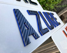 Load image into Gallery viewer, *NEW* 4D BLUE + GEL | 4D Number Plates - Mod My Plates