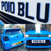 Load image into Gallery viewer, *NEW* 4D BLUE + GEL | 4D Number Plates - Mod My Plates